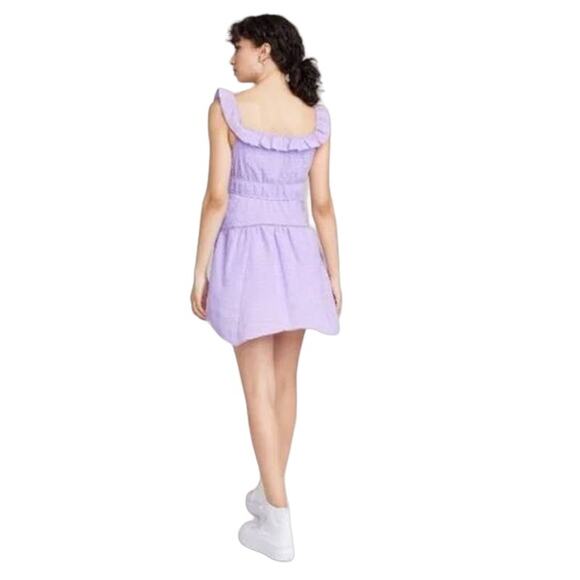 New Wild Fable Women’s Ruffle Tiered Dress Lavender Small - Picture 4 of 4